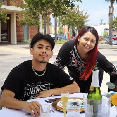 IVA High Counselor Darlin Ortiz and Student at Senior Brunch